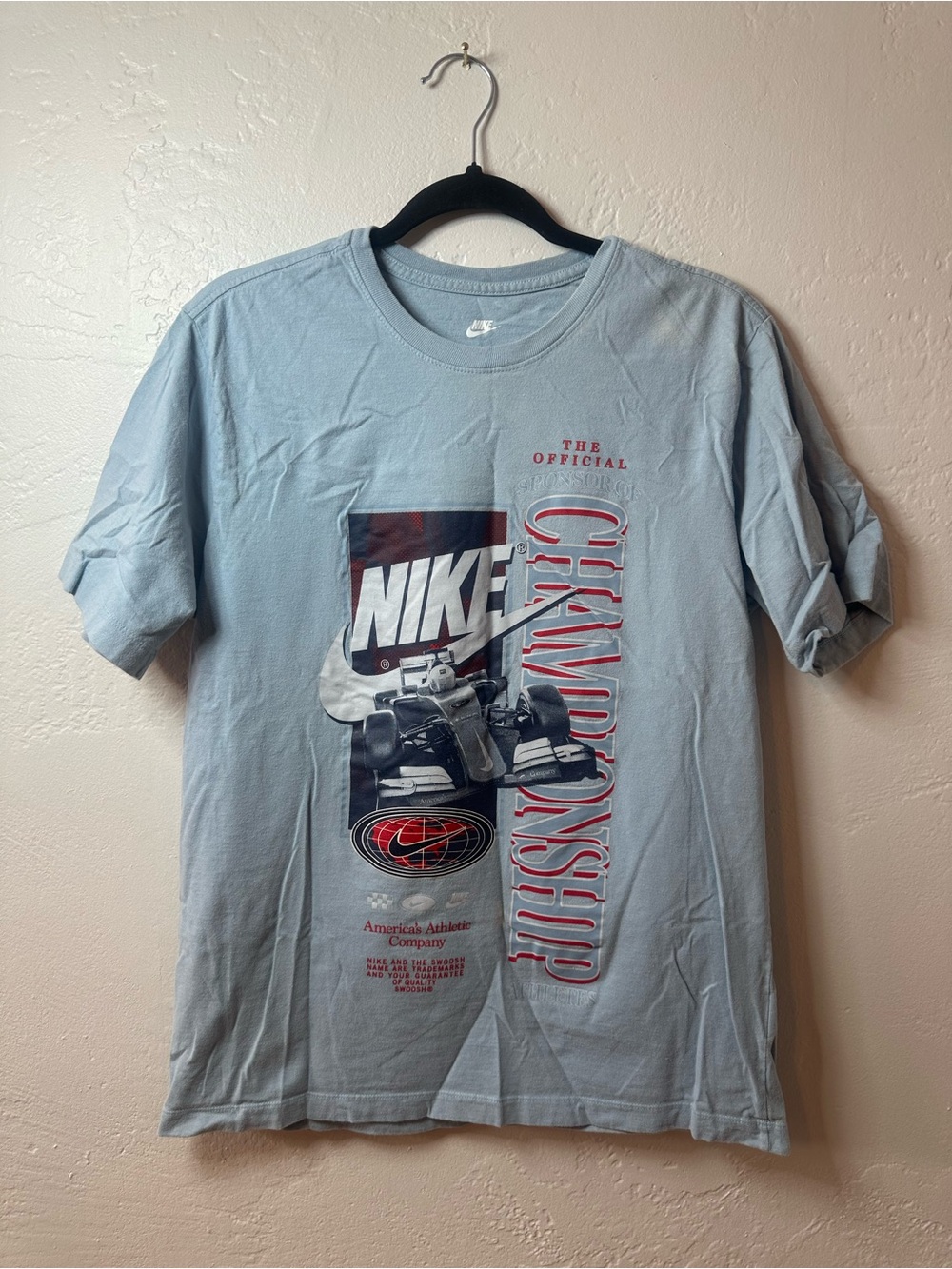 Nike Light Blue Short-Sleeve Championship Graphic Tee